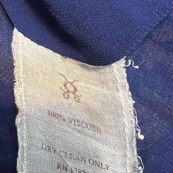 Figue Bohemian Maxi Dress M Floral Tassel Ruffle Sleeve Sheer Long Sleeve - Picture 6 of 11